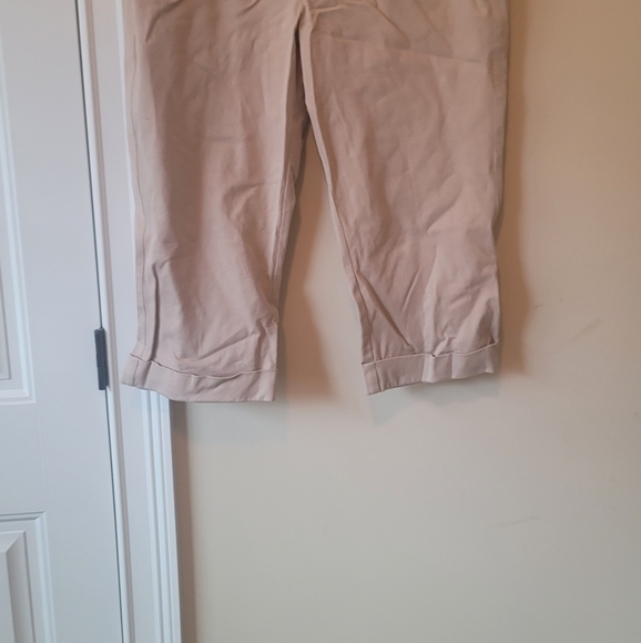 Ralph Lauren Khaki Tan Beige Capris Pants Slacks Size 14 - Picture 7 of 7